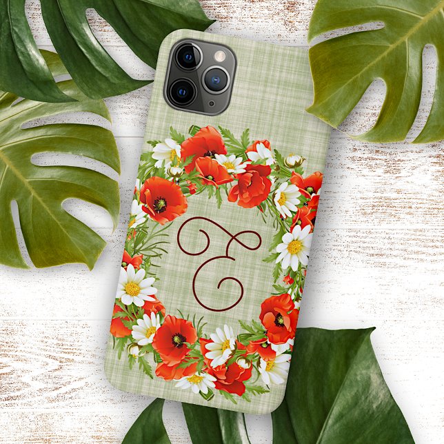 Capa Para iPhone Flores Vermelhas Personalizadas Flores Amarelas Br (Criador carregado)