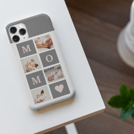 Capa Para iPhone Foto de Colagem Moderna Melhor Presente de Mãe Ros