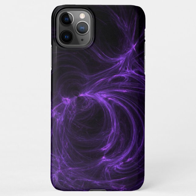 Capa Para iPhone Fractal Roxo (Verso)