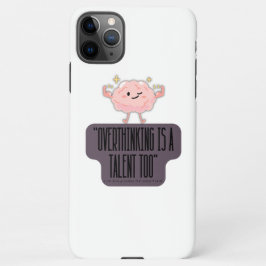 Capa Para iPhone Funny Brain Power Apparel for Overthinkers