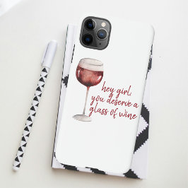 Capa Para iPhone Garota Vermelha Você Merece Uma Cotação De Vinho