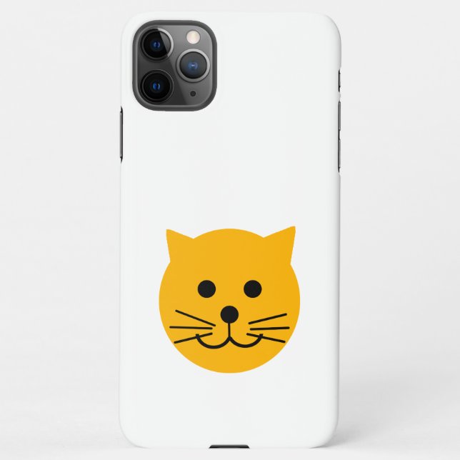 Capa Para iPhone Gato amarelo bonito (Verso)