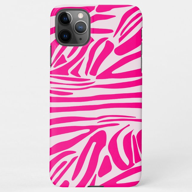 Capa Para iPhone Impressão zebra rosa (Verso)
