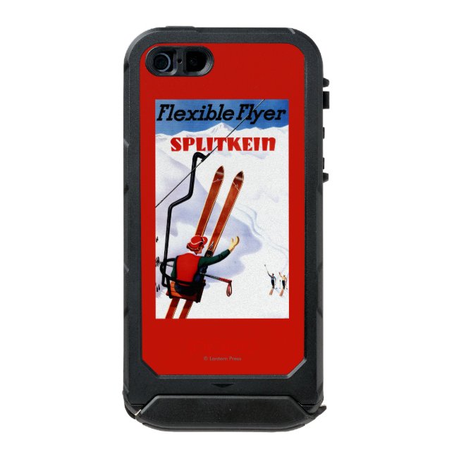 Capa Para iPhone, Incipio Promo de madeira dos esquis de Splitkein do (Verso)