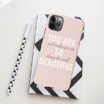 Capa Para iPhone Inspiração Você É Uma Citação Positiva Tão Bonita<br><div class="desc">Inspiração Você É Uma Citação Positiva Tão Bonita</div>