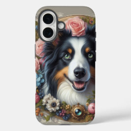 Capa para iPhone / iPad Border Collie Rosa