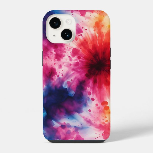 Capa para iPhone / iPad com padrão de tingimento a (Verso)