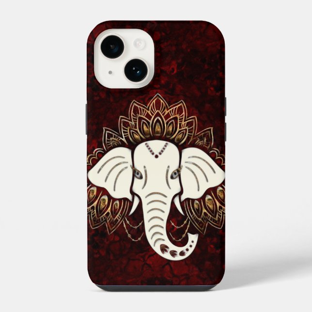 Capa para iPhone / iPad Elefante Branco (Verso)