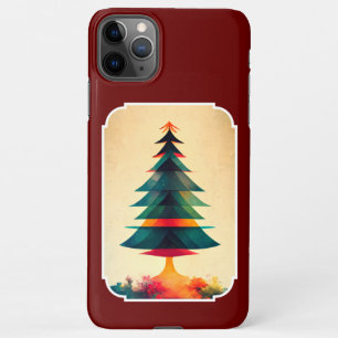Capa Para iPhone Joyfull Christmas Tree Geométrico Artsy Design