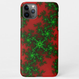 Capa Para iPhone Maiúsculas/minúsculas no estilo fractal vermelho