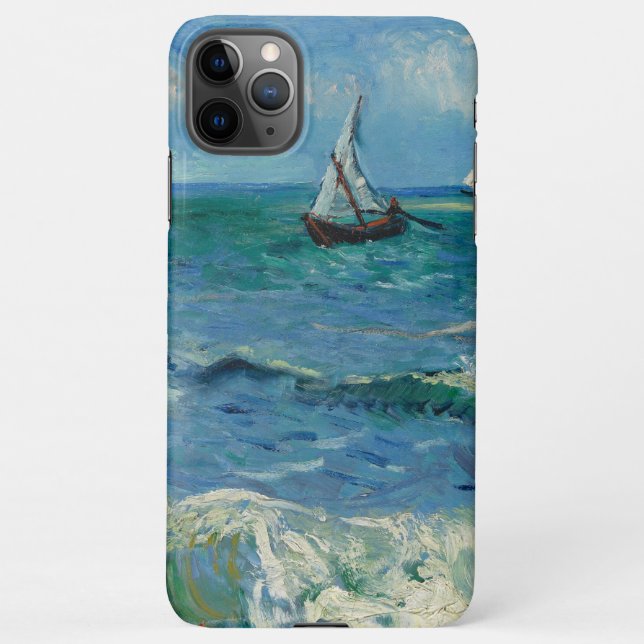 Capa Para iPhone Mar em Les Saintes Maries de la Mer | Van Gogh (Verso)