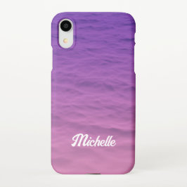 Capa Para iPhone Mar Rosa Personalizado E Roxo