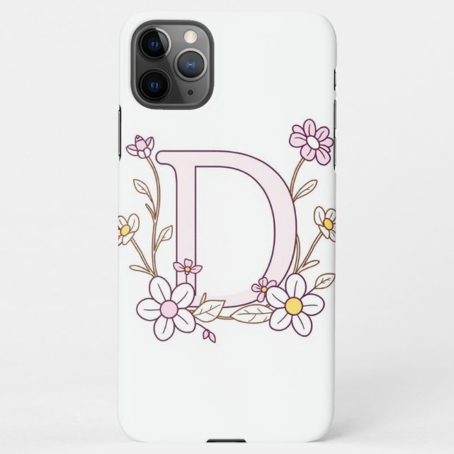 Capa Para iPhone Monograma D Caso Inicial (Verso)