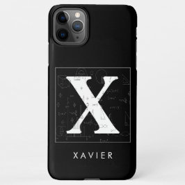 Capa Para iPhone Monograma de Matemática - Xavier