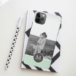 Capa Para iPhone Nome e Foto Personalizados da Casa Pastel Minimali