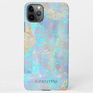 Capa Para iPhone nome personalizado opal stone