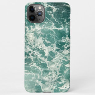 Capa Para iPhone Ondas Verdes Azuis