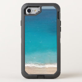 Capa Para iPhone 8/7 OtterBox Defender Linda cena azul da praia