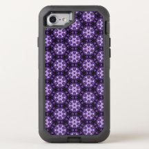 Púrpura Circular Floral