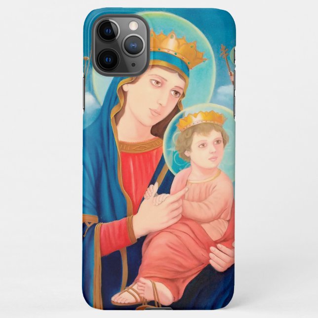 Capa Para iPhone Our Lady of Perpetual Help Catholic (Verso)