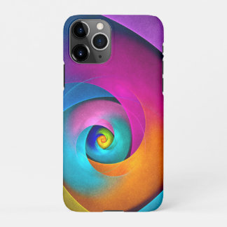 Capa Para iPhone Padrão Azul Cor-de-rosa Abstrato Floral Moderno #1