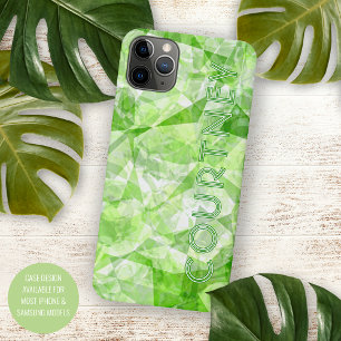 Capa Para iPhone Padrão de Arte do Mosaico Moderno com Polígono Ret