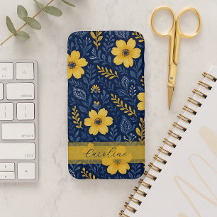 Capa Para iPhone Padrão de Arte Floral na moda-Étnica Mediterrânica