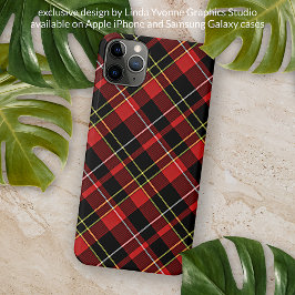 Capa Para iPhone Padrão de Controlo de Tartan Escocês Clássico Trad