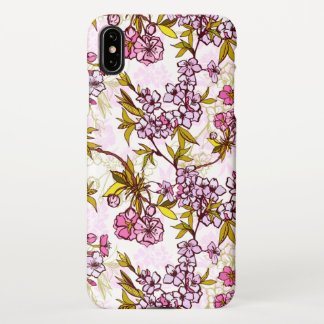 Capa Para iPhone Padrão de Flor de Cereja florescente w