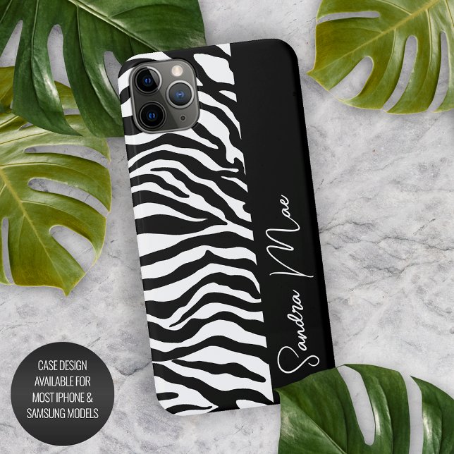 Capa Para iPhone Padrão de Impressão de Stripes de Pele de Zebra Ne (Criador carregado)