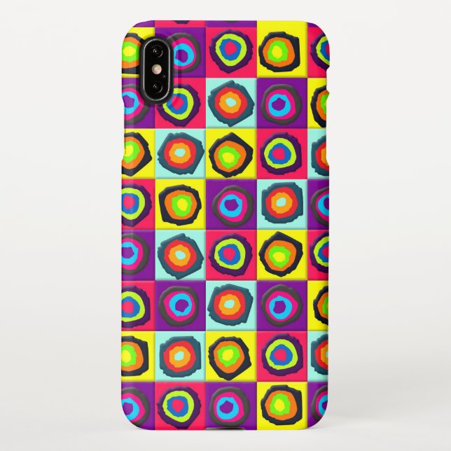 Capa Para iPhone padrão dos círculos (Verso)