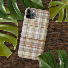 Capa Para iPhone Padrão legal de Taupe Beige Dark Brown Cinza Tarta