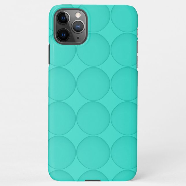 Capa Para iPhone Padrão Turquesa (Verso)