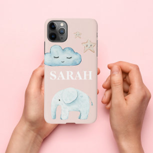 Capa Para iPhone Pastel Moderno - Cor-de-rosa e azul