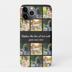 Capa Para iPhone Personalizar colagem de fotografias e texto Case-M