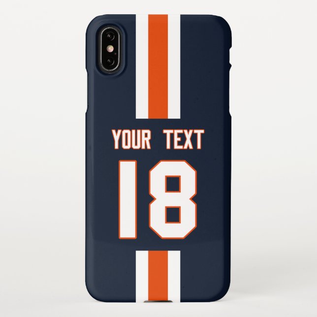 Capa Para iPhone Personalized Sports Jersey  (Verso)