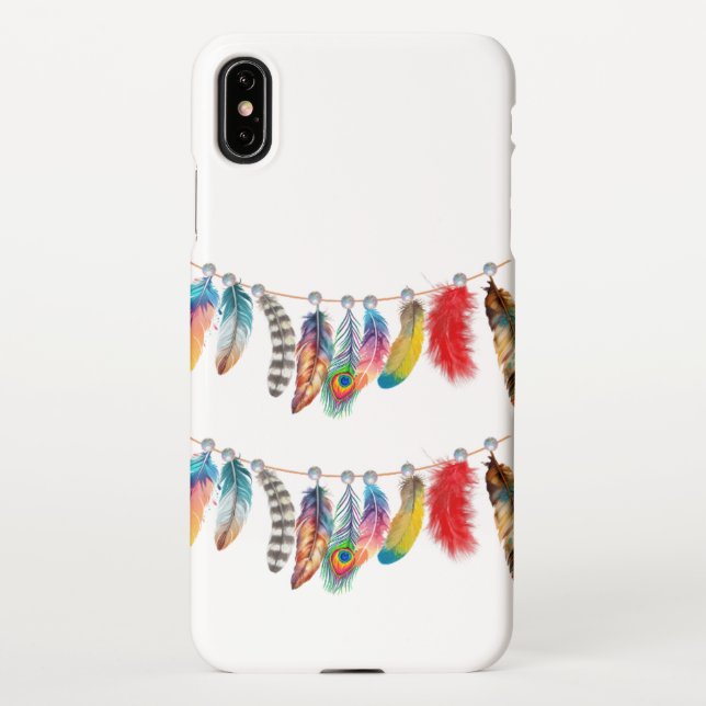 Capa Para iPhone Plumes, Amérindien 🪶🪶🪶 (Verso)