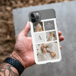 Capa Para iPhone Presente de Colagem Familiar Personalizada<br><div class="desc">Apresentando nossa elegante Foto da Colagem de Tendy, a derradeira dádiva familiar que captura memórias queridas de forma personalizada e na moda. Esta colagem cuidadosamente trabalhada mostra os belos momentos e laços partilhados dentro da sua família, fazer-a um presente verdadeiramente especial e sincero. Com o tema elegante das cinzas, essa...</div>