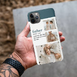 Capa Para iPhone Presente de Dia de os pais Feliz para Foto de Cola<br><div class="desc">um presente de Dia de os pais feliz com fotos de colagem modernas com verde pode ser uma maneira bela e significativa de mostrar ao seu pai o quanto ele significa para você. Seja criativo e divirta-se montando um presente personalizado e pensativo que ele vai valorizar por anos.</div>