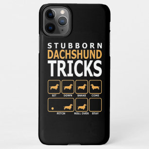 Capa Para iPhone Presente para cães  Truques Dachshund Teimosos