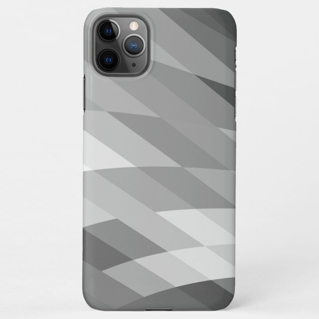 Capa Para iPhone Preto,Cinza,Abstrato Geométrico Branco (Verso)