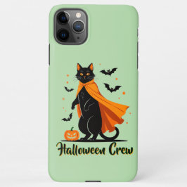 Capa Para iPhone Pumkin Black Cat Halloween