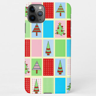 Capa Para iPhone Quadrados de Natal Coloridos