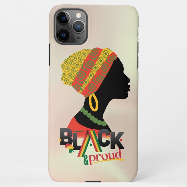 Capa Para iPhone Rapariga Americana Negra E Orgulhosa (Verso)