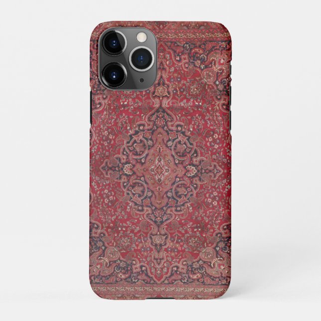 Capa Para iPhone Red Antique Carpet (Verso)