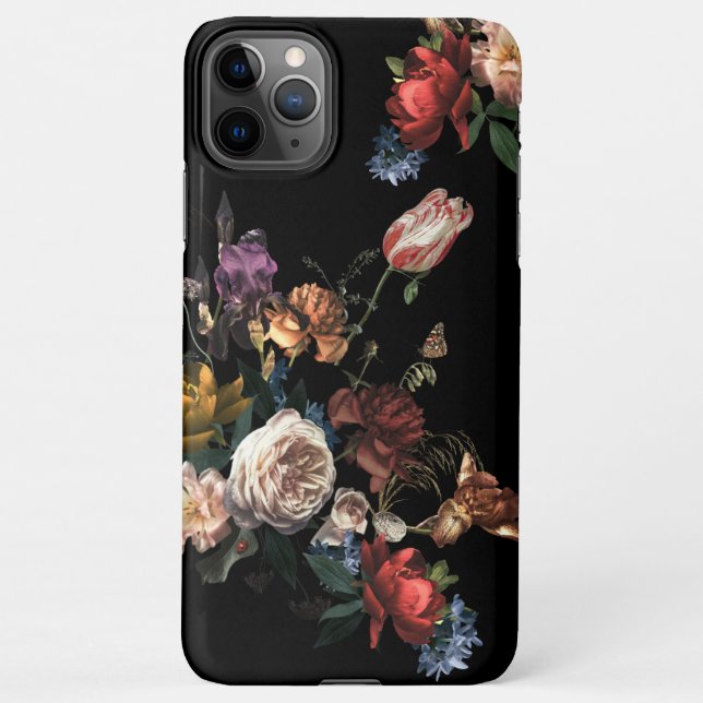 Capa Para iPhone Rembrandt Floral Dutch Master Dark & Moody (Verso)