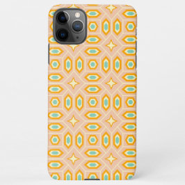 Capa Para iPhone Retro geometric pattern with hexagons and stars