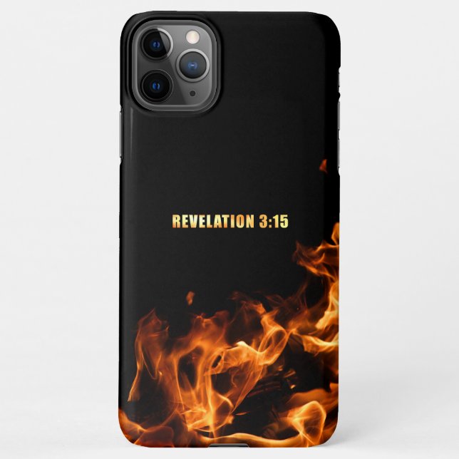 Capa Para iPhone Revelação: Estar Em Fogo Por Jesus Fé Cristã (Verso)