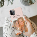 Capa Para iPhone Rosa Moderno | Foto pessoal Melhores amigos Gift i<br><div class="desc">Rosa Moderno | Presente para melhores amigos de fotografia pessoal</div>
