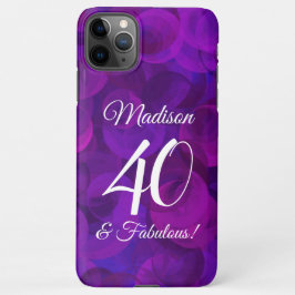 Capa Para iPhone Roxo Elegante 40 e Festa de aniversário fabulosa